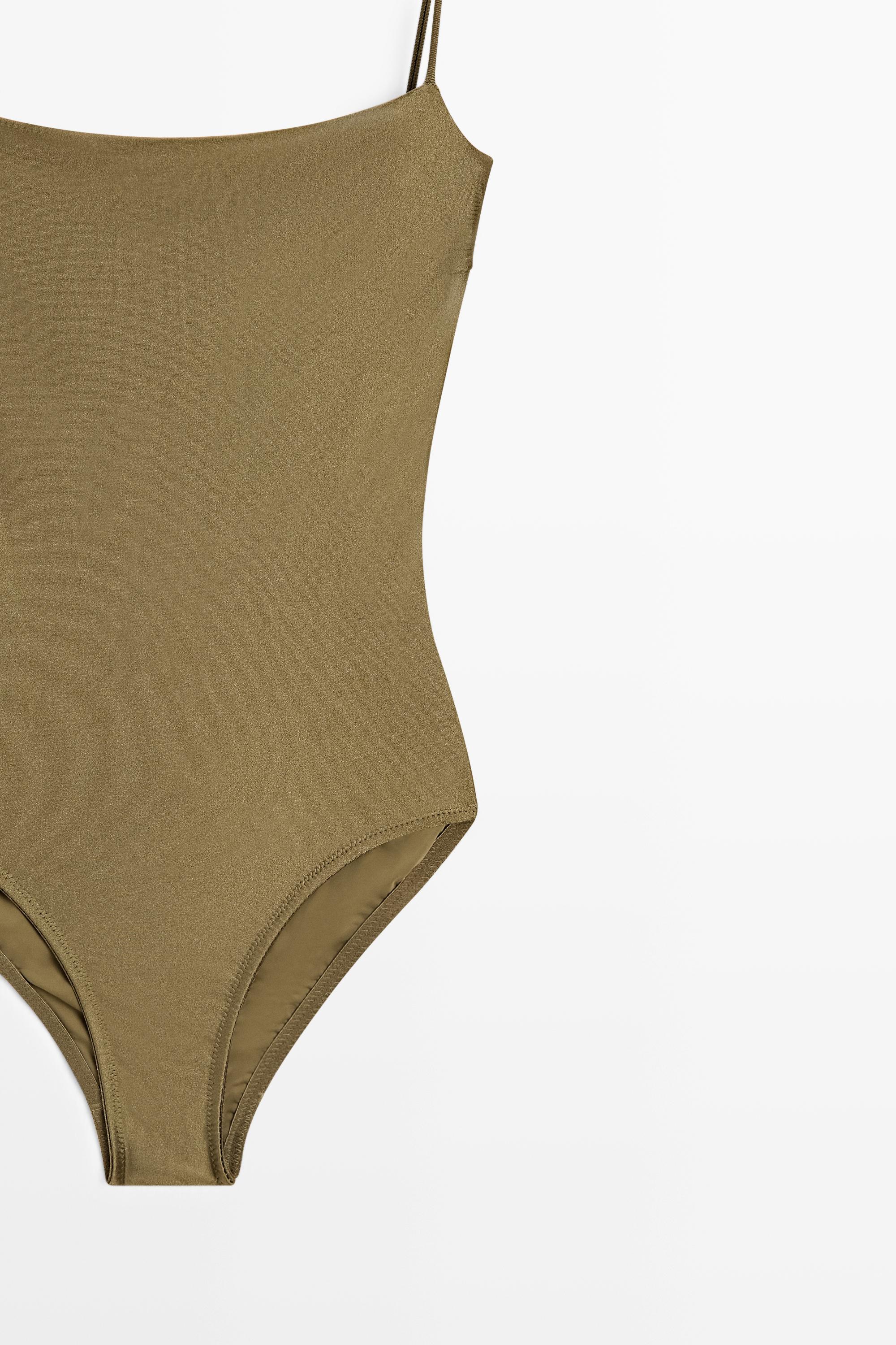 Swimsuit with thin straps